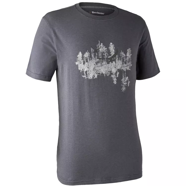 Deerhunter Ceder T-Shirt, Grey Melange, Herren 1 Deerhunter Ceder T-Shirt, Grey Melange, Herren