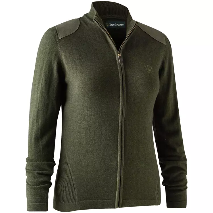 Deerhunter Lady Darlington Strick Cardigan Mit Merinowolle, Dark Elm, Damen 2 Deerhunter Lady Darlington Strick Cardigan Mit Merinowolle, Dark Elm, Damen – Bild 2