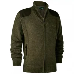 Deerhunter Carlisle Strick Cardigan, Green Melange, Herren