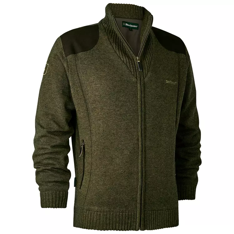 Deerhunter Carlisle Strick Cardigan, Dark Elm, Herren 1 Deerhunter Carlisle Strick Cardigan, Dark Elm, Herren