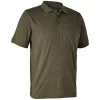 Deerhunter Gunnar Poloshirt, Brown Leaf Melange, Herren